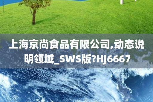 上海京尚食品有限公司,动态说明领域_SWS版?HJ6667