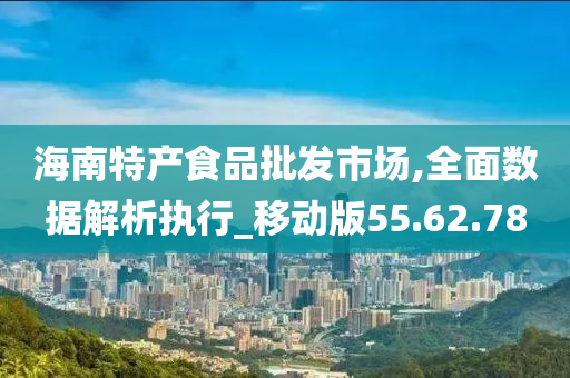 海南特产食品批发市场,全面数据解析执行_移动版55.62.78