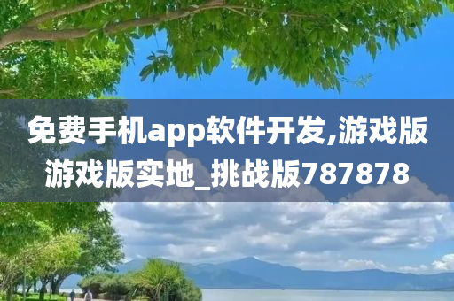 免费手机app软件开发,游戏版游戏版实地_挑战版787878