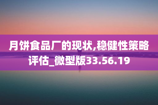 月饼食品厂的现状,稳健性策略评估_微型版33.56.19