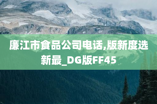 廉江市食品公司电话,版新度选新最_DG版FF45