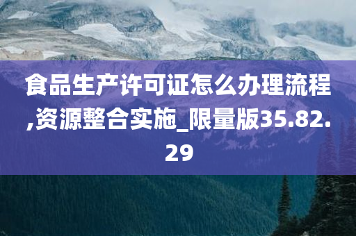 食品生产许可证怎么办理流程,资源整合实施_限量版35.82.29