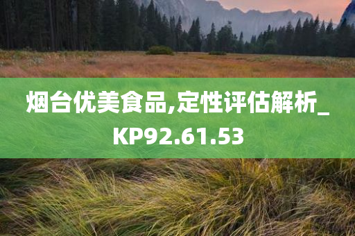 烟台优美食品,定性评估解析_KP92.61.53