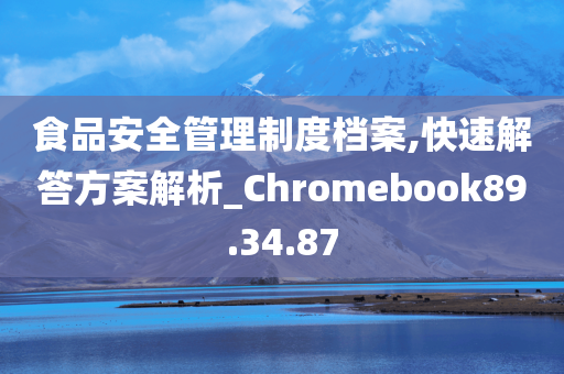 食品安全管理制度档案,快速解答方案解析_Chromebook89.34.87