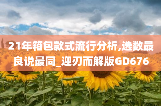 21年箱包款式流行分析,选数最良说最同_迎刃而解版GD676