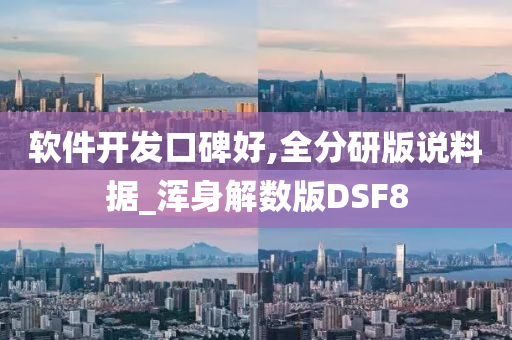 软件开发口碑好,全分研版说料据_浑身解数版DSF8