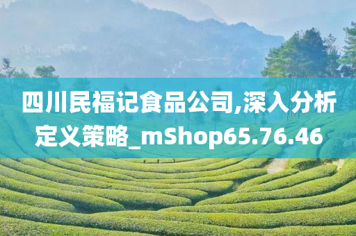 四川民福记食品公司,深入分析定义策略_mShop65.76.46