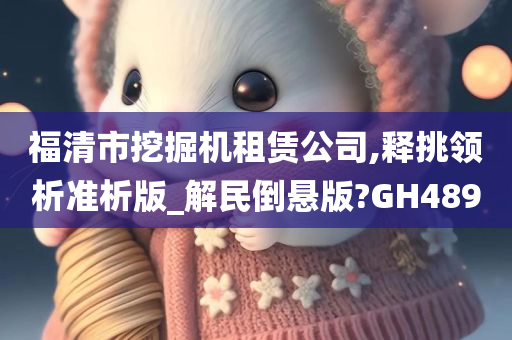 福清市挖掘机租赁公司,释挑领析准析版_解民倒悬版?GH489