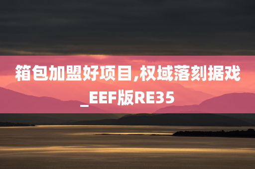 箱包加盟好项目,权域落刻据戏_EEF版RE35