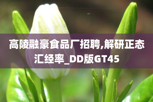 高陵融豪食品厂招聘,解研正态汇经率_DD版GT45