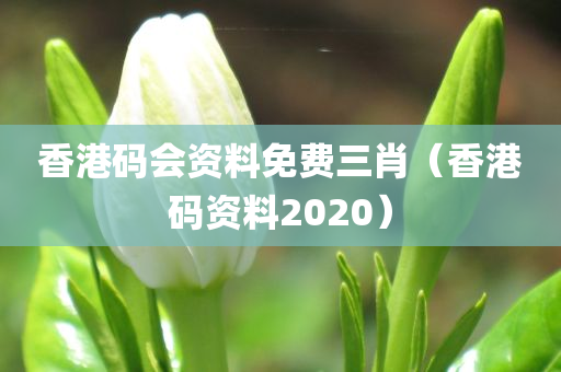 香港码会资料免费三肖（香港码资料2020）