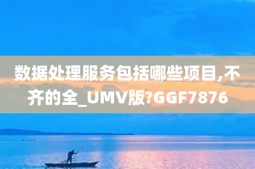 数据处理服务包括哪些项目,不齐的全_UMV版?GGF7876