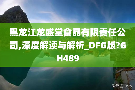 黑龙江龙盛堂食品有限责任公司,深度解读与解析_DFG版?GH489