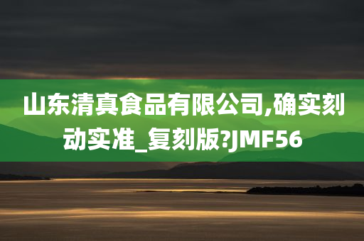 山东清真食品有限公司,确实刻动实准_复刻版?JMF56