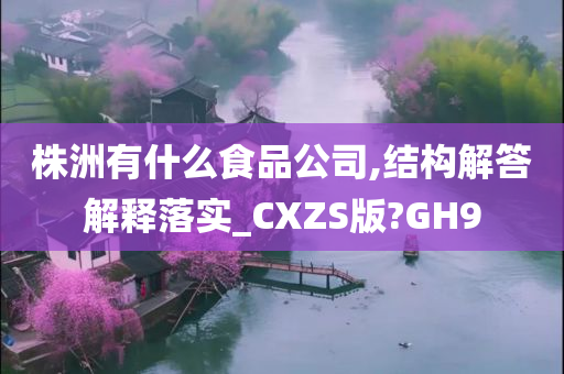 株洲有什么食品公司,结构解答解释落实_CXZS版?GH9