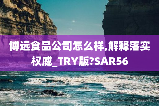 博远食品公司怎么样,解释落实权威_TRY版?SAR56