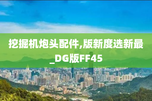 挖掘机炮头配件,版新度选新最_DG版FF45