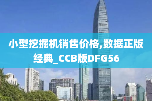 小型挖掘机销售价格,数据正版经典_CCB版DFG56