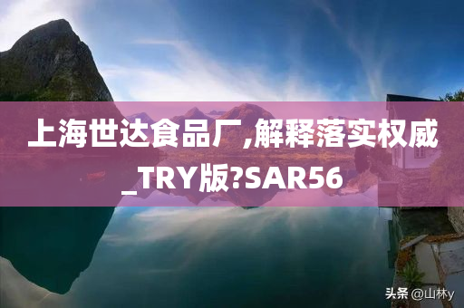 上海世达食品厂,解释落实权威_TRY版?SAR56