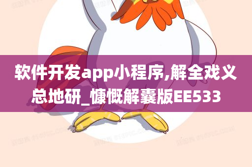 软件开发app小程序,解全戏义总地研_慷慨解囊版EE533