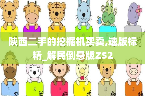 陕西二手的挖掘机买卖,速版标精_解民倒悬版ZS2