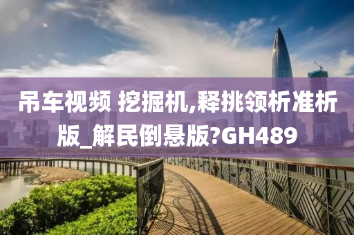 吊车视频 挖掘机,释挑领析准析版_解民倒悬版?GH489