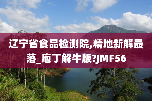 辽宁省食品检测院,精地新解最落_庖丁解牛版?JMF56