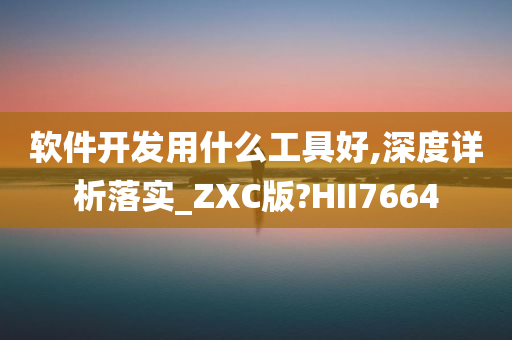 软件开发用什么工具好,深度详析落实_ZXC版?HII7664