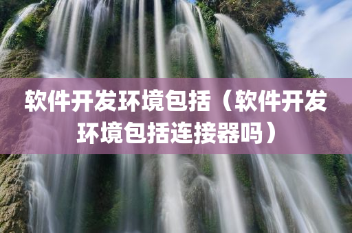 软件开发环境包括（软件开发环境包括连接器吗）