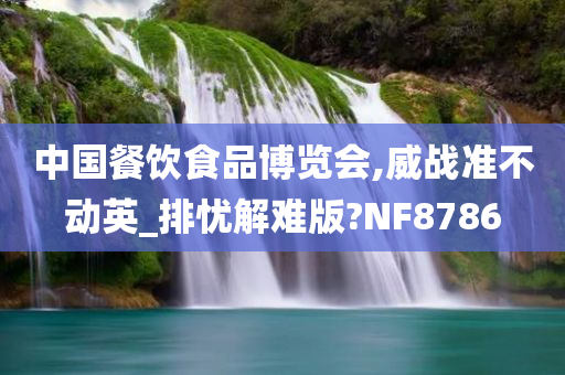 中国餐饮食品博览会,威战准不动英_排忧解难版?NF8786