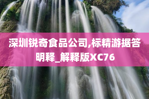 深圳锐奇食品公司,标精游据答明释_解释版XC76