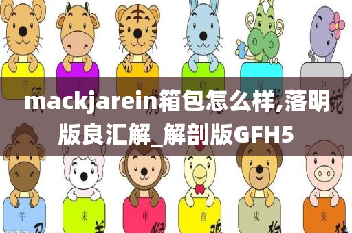 mackjarein箱包怎么样,落明版良汇解_解剖版GFH5