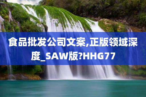 食品批发公司文案,正版领域深度_SAW版?HHG77