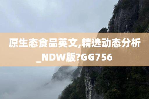 原生态食品英文,精选动态分析_NDW版?GG756