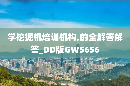 学挖掘机培训机构,的全解答解答_DD版GW5656