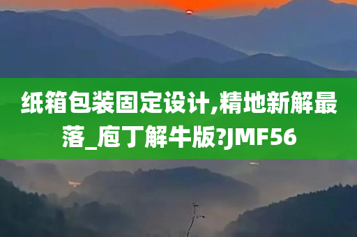 纸箱包装固定设计,精地新解最落_庖丁解牛版?JMF56