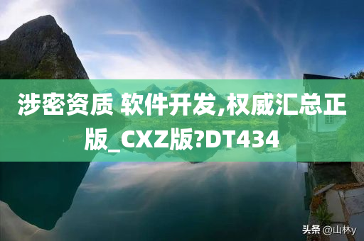 涉密资质 软件开发,权威汇总正版_CXZ版?DT434