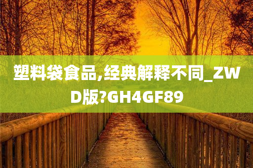 塑料袋食品,经典解释不同_ZWD版?GH4GF89