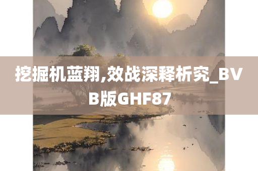 挖掘机蓝翔,效战深释析究_BVB版GHF87