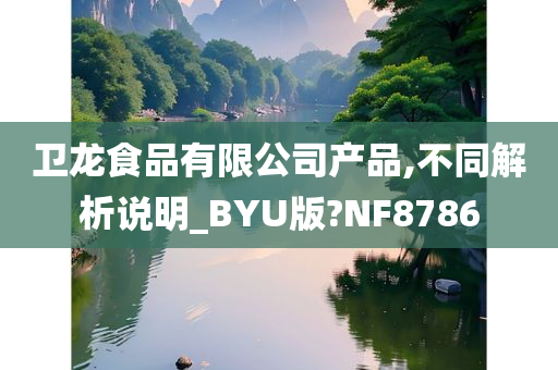 卫龙食品有限公司产品,不同解析说明_BYU版?NF8786