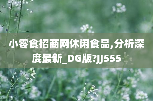 小零食招商网休闲食品,分析深度最新_DG版?JJ555