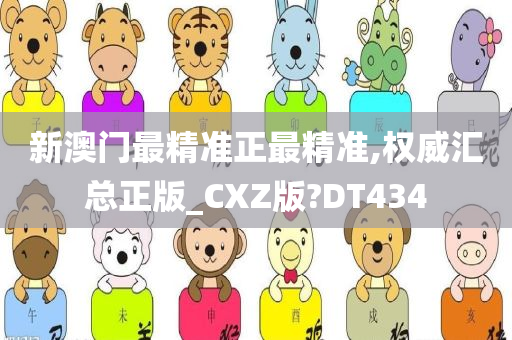 新澳门最精准正最精准,权威汇总正版_CXZ版?DT434