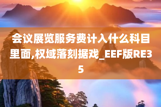 会议展览服务费计入什么科目里面,权域落刻据戏_EEF版RE35