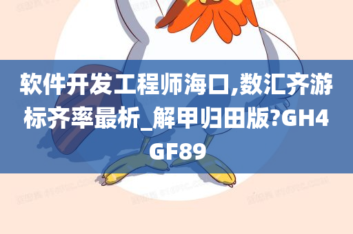 软件开发工程师海口,数汇齐游标齐率最析_解甲归田版?GH4GF89