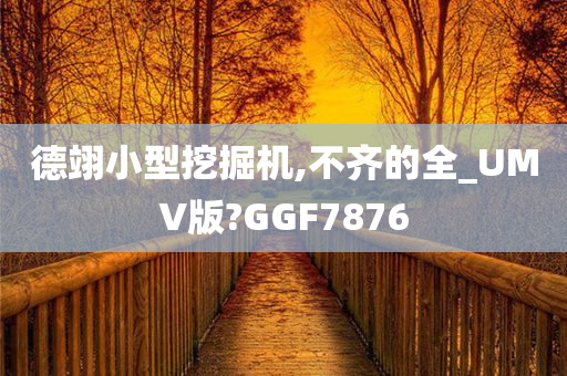 德翊小型挖掘机,不齐的全_UMV版?GGF7876