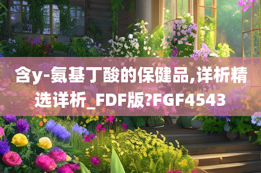 含y-氨基丁酸的保健品,详析精选详析_FDF版?FGF4543