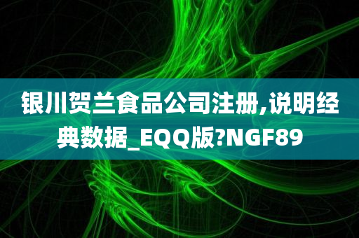 银川贺兰食品公司注册,说明经典数据_EQQ版?NGF89