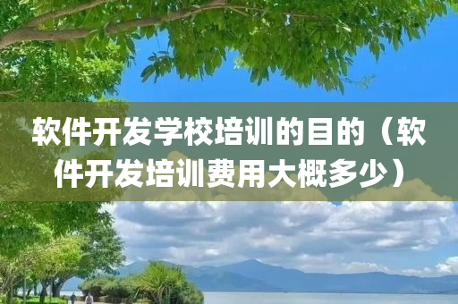 软件开发学校培训的目的（软件开发培训费用大概多少）