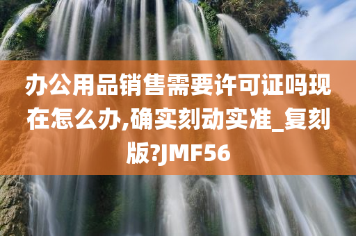 办公用品销售需要许可证吗现在怎么办,确实刻动实准_复刻版?JMF56