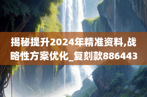 揭秘提升2024年精准资料,战略性方案优化_复刻款886443